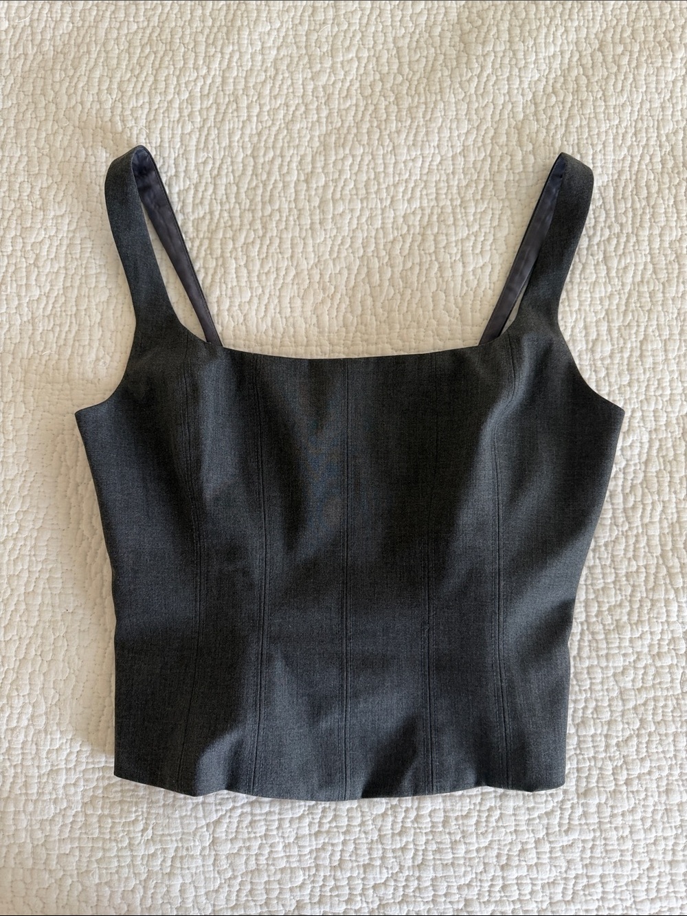 Black Square-Neck Tank Top - Women